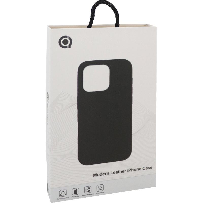 Supercase Modern Leather Case Back Cover Mobile Case with MagSafe, for iPhone 16 Pro Max, Black — 2