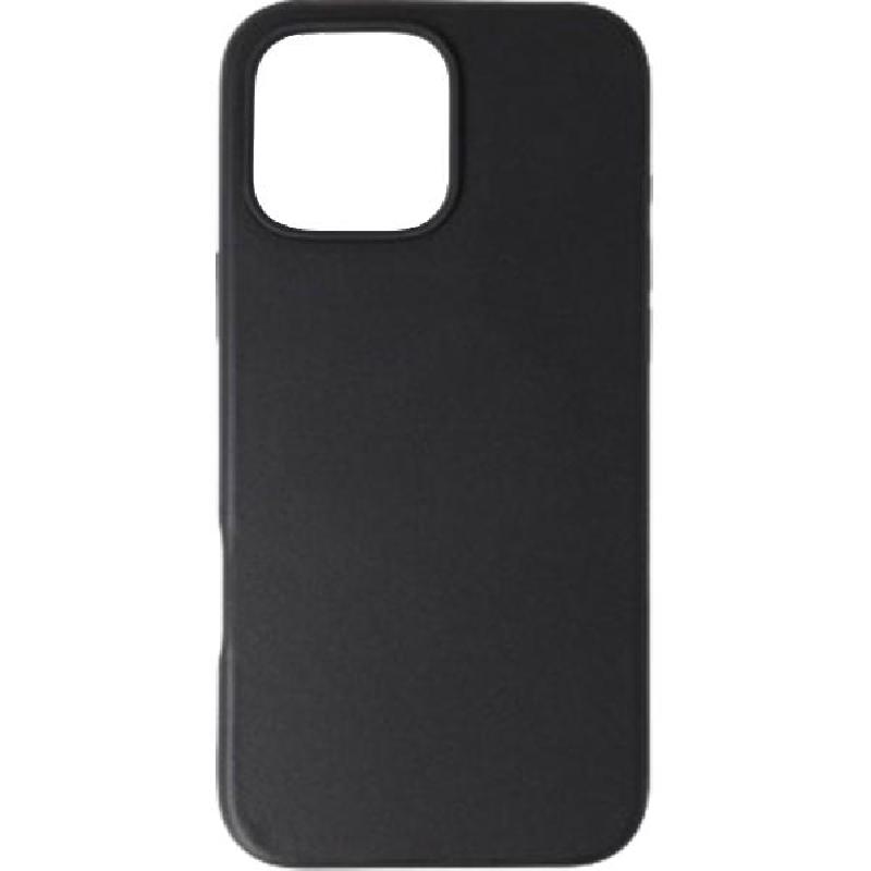 Modern Leather Case Back Cover Mobile Case with MagSafe, for iPhone 16 Pro Max, Black