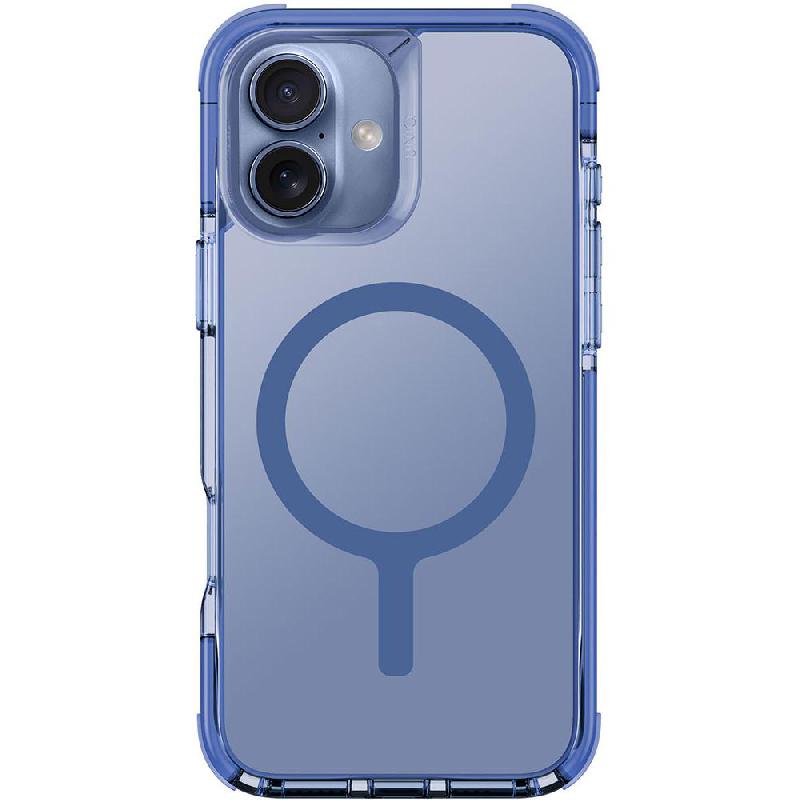 Combat Back Cover Mobile Case with MagSafe, for iPhone 16, Pearl Blue