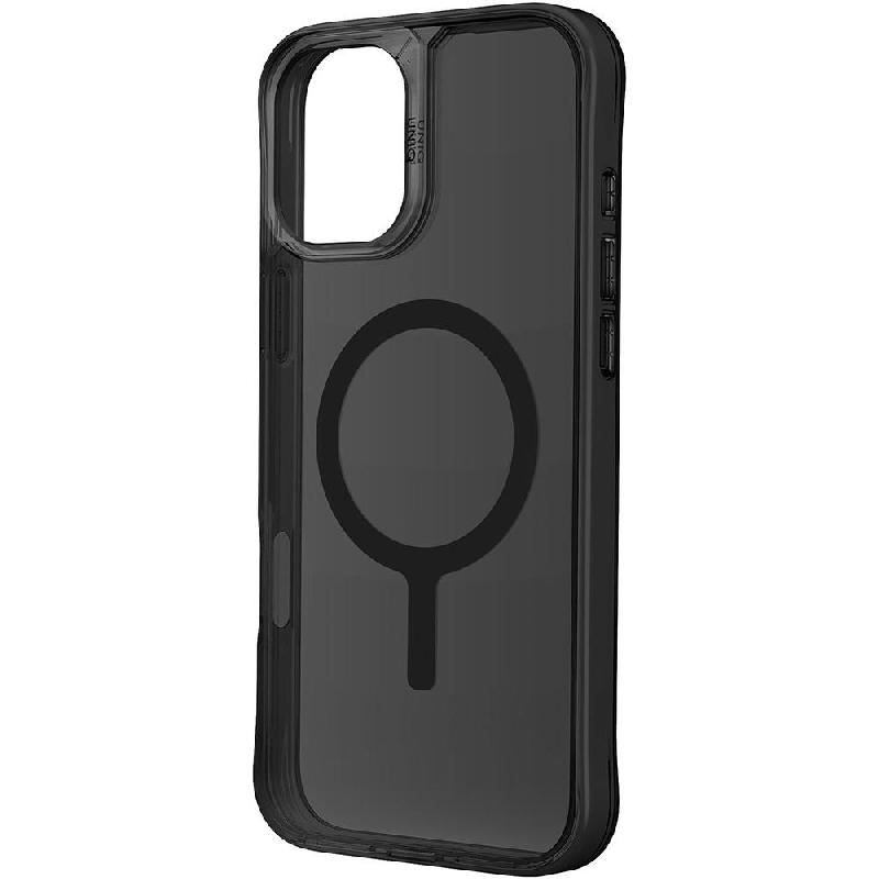 Uniq Combat Back Cover Mobile Case with MagSafe, for iPhone 16 Plus, Black