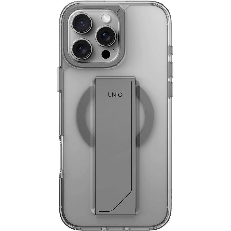 Uniq Heldro Max Back Cover Mobile Case with MagSafe, for iPhone 16 Pro, Clear