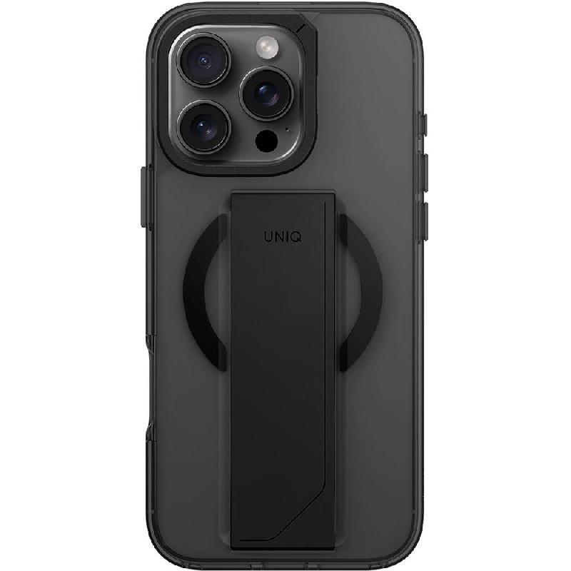 Uniq Heldro Max Back Cover Mobile Case with MagSafe, for iPhone 16 Pro Max, Smoke