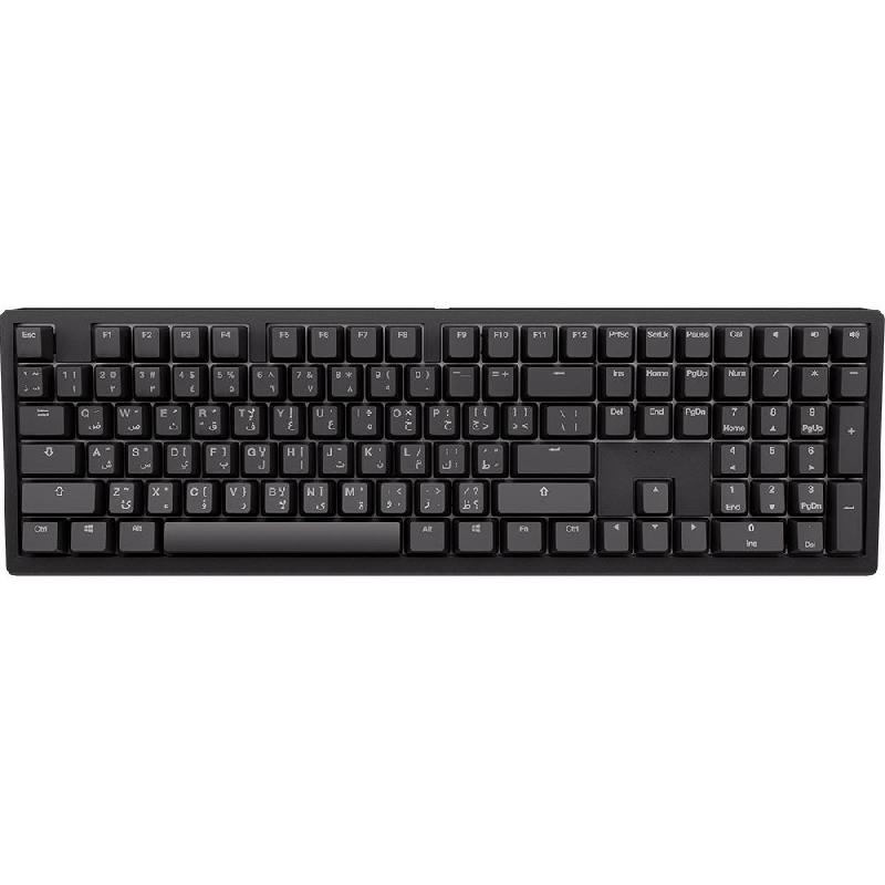 Ducky Zero 6108 Classic 2-in-1, Keybord & Mouse Pad Gaming Keyboard, Bluetooth/Wireless (2.4 GHz RF), for Laptop/Desktop Computer/Gaming Desktop Computer/CPU Windows OS, Black