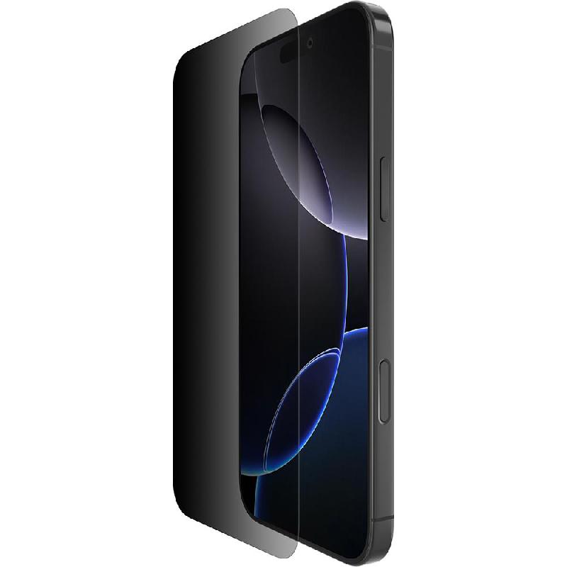 Belkin ScreenForce InvisiGlass Treated Smartphone Screen Protector, for iPhone 16 Pro Max, 2-way Privacy (30 Degrees)