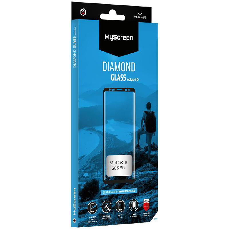 DIAMOND GLASS edge3D Smartphone Screen Protector, 3D, Black, for Motorola moto g85 5G