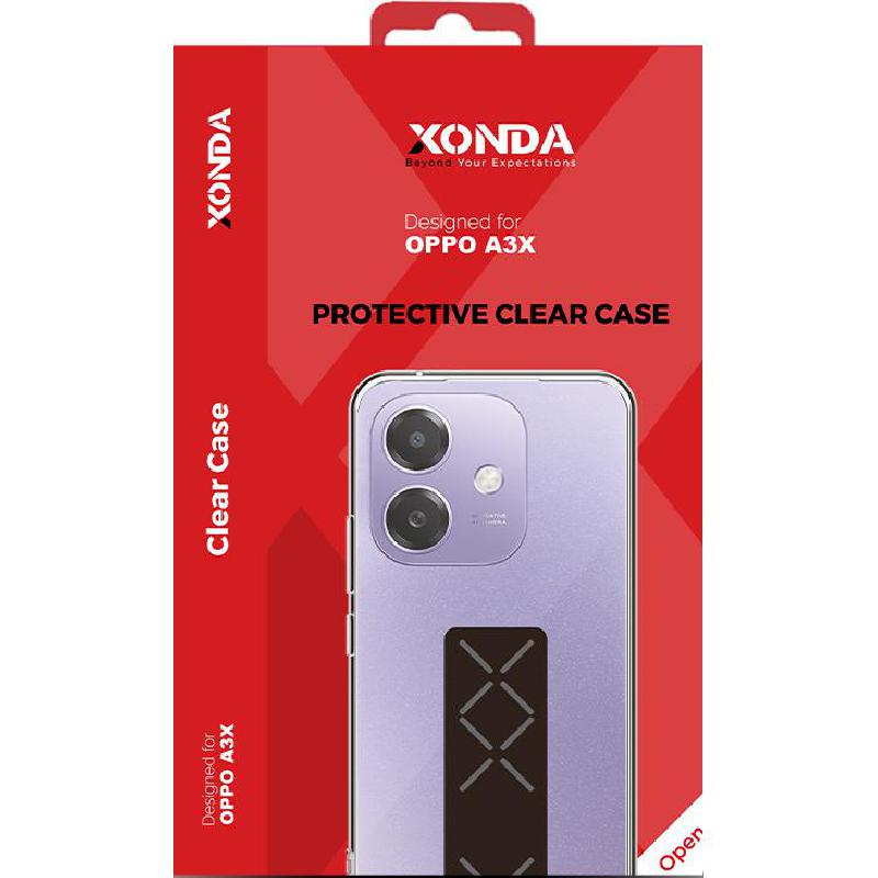Back Cover Mobile Case with Strap, for OPPO A3x, Clear