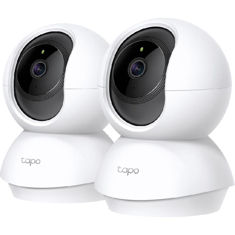 TP-Link Tapo C200P2 Pan & Tilt Home Security Wi-Fi Camera, Wi-Fi, Works with Amazon Alexa/Google Home, White