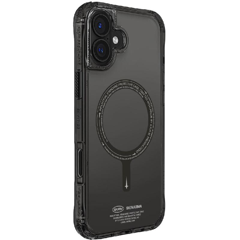 Skinarma SAIDO Back Cover Mobile Case with MagSafe, for iPhone 16, Black