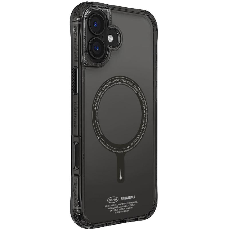 Skinarma SAIDO Back Cover Mobile Case with MagSafe, for iPhone 16 Plus, Black