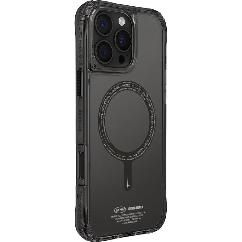 Skinarma SAIDO Back Cover Mobile Case with MagSafe, for iPhone 16 Pro Max, Black