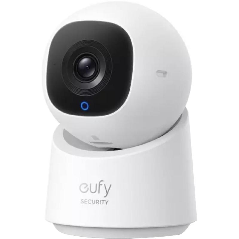 Eufy Indoor Cam E30 4K Clarity from Every Angle Pan and Tilt Home Security Camera, Wi-Fi, Works with Amazon Alexa/Google Assistant/Apple HomeKit, White