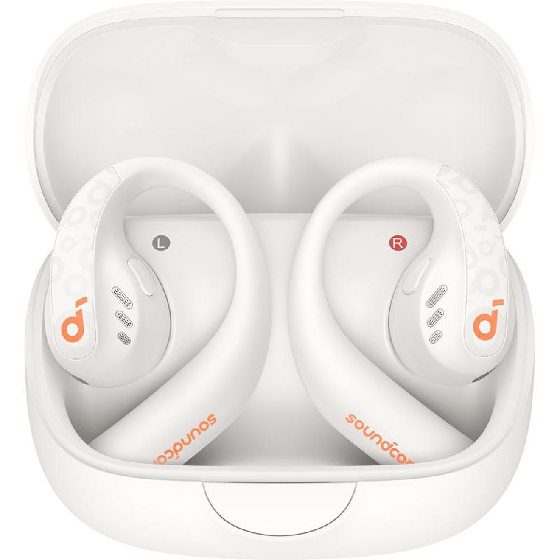 Anker Soundcore AeroFit Pro Earbuds, Bluetooth, USB (Charging), Built-in Microphone, White