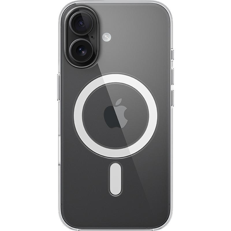 Apple Clear Back Cover Mobile Case with MagSafe, for iPhone 16 Plus, Clear