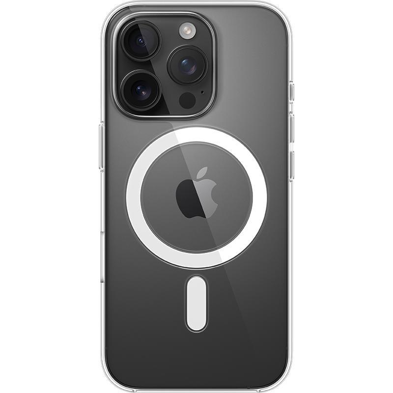 Apple Clear Back Cover Mobile Case with MagSafe, for iPhone 16 Pro, Clear