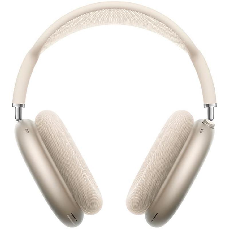 Apple AirPods Max Over-Ear Headphones, Active Noise Cancelling, Bluetooth, USB-C (Charging), Built-in Microphone, Starlight