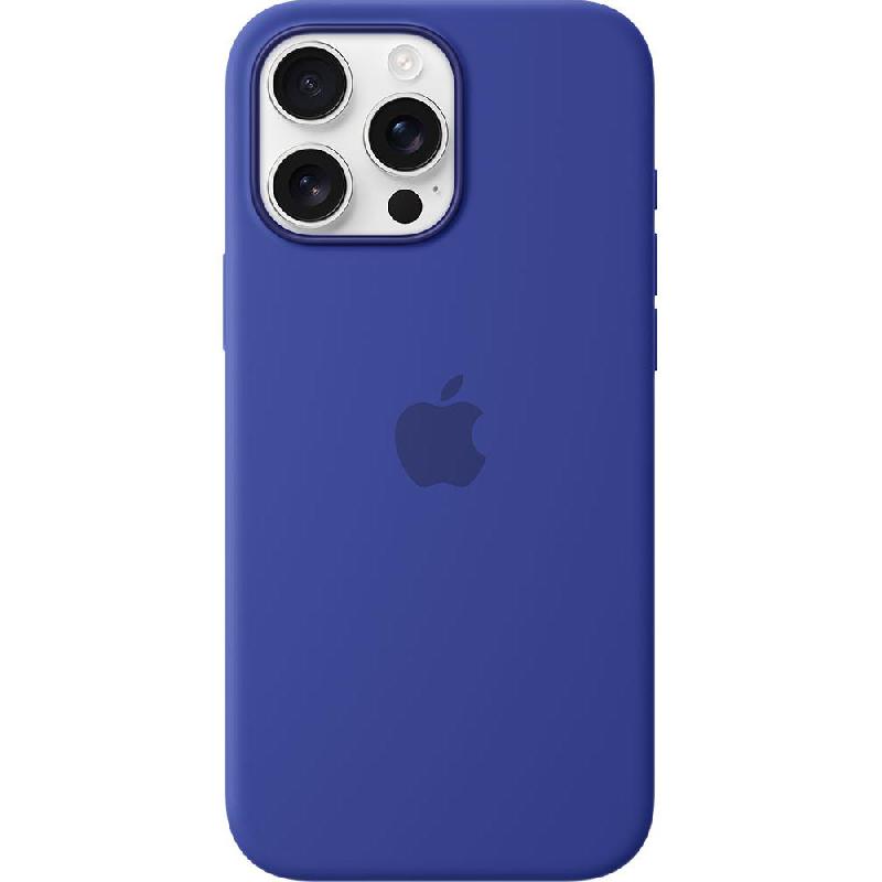 Apple Silicone Back Cover Mobile Case with MagSafe, for iPhone 16 Pro, Ultramarine