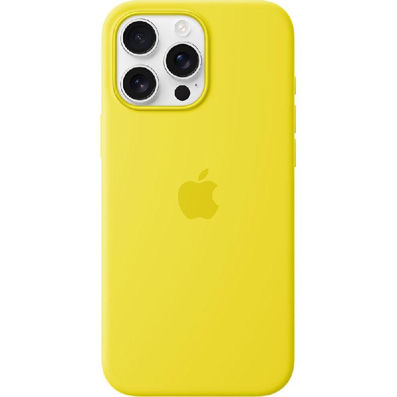 Apple Silicone Back Cover Mobile Case with MagSafe, for iPhone 16 Pro Max, Star Fruit