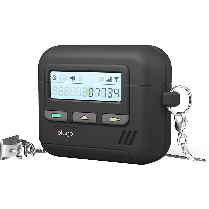 Elago Pager Hang Earbuds Case, for Apple AirPods 4, Black