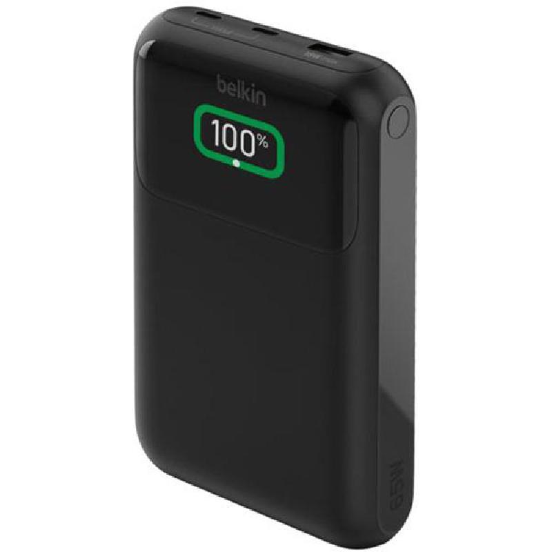Belkin BoostCharge Pro 3-Port Laptop Power Bank 20K, PD Fast Charging, 20000 mAh, 3 USB (1X USB/2X USB-C), Black