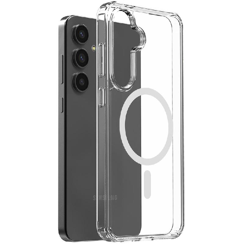 Araree Duple M Back Cover Mobile Case with MagSafe, for Samsung Galaxy S24 FE 5G, Clear