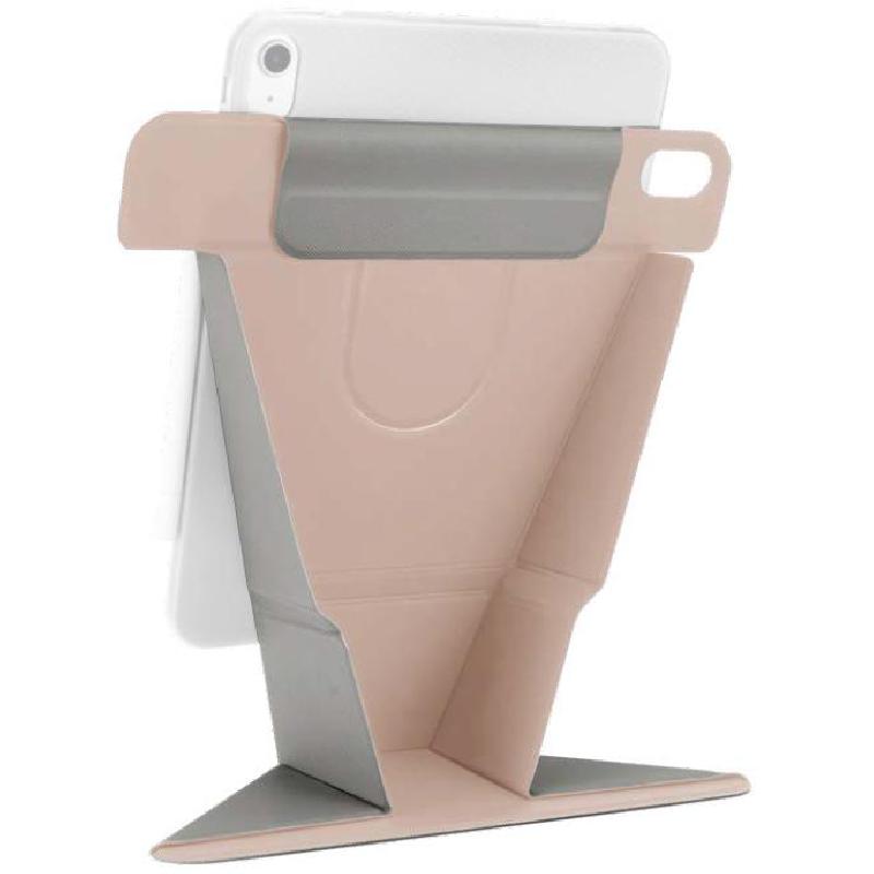 PIPETTO Origami No6 Stand Case Folio Tablet Case, for iPad A16/iPad 10.9 10th Gen, Metallic Pink
