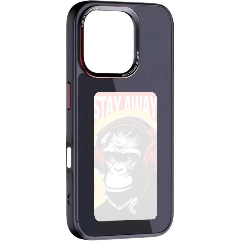 URR Personalized Background Back Cover Mobile Case, for iPhone 16 Pro, Black