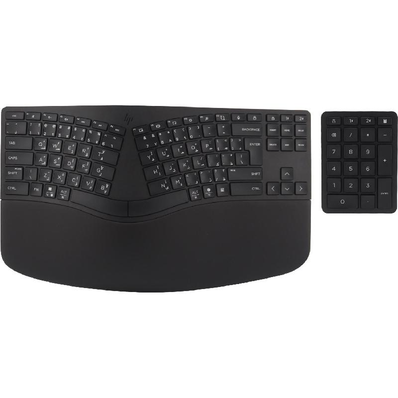 HP 960 Keyboard, Bluetooth/Wireless (2.4 GHz), for Devices with Windows/macOS, Black