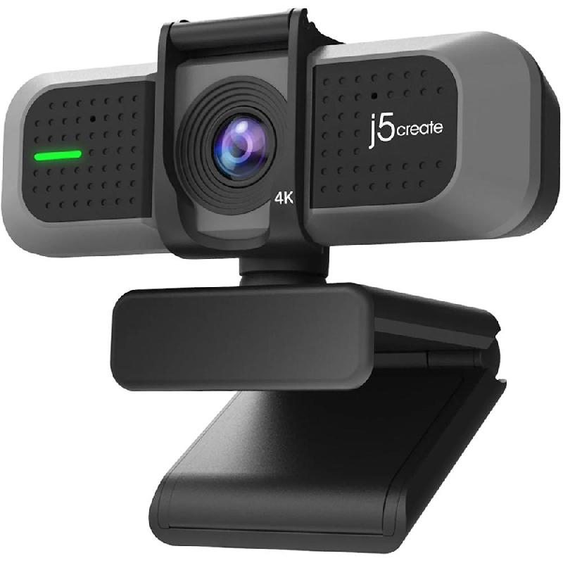 j5 Create 4K UHD Webcam, up to 4K UHD (30fps), Black
