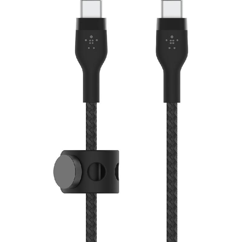 Belkin BoostCharge Pro Flex USB-C to USB-C Sync & Charge Cable, 3.00 m ( 9.84 ft ), Black