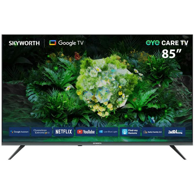 Skyworth 85" Smart TV, 4K LED, 60 Hz, Black, 85G6500G