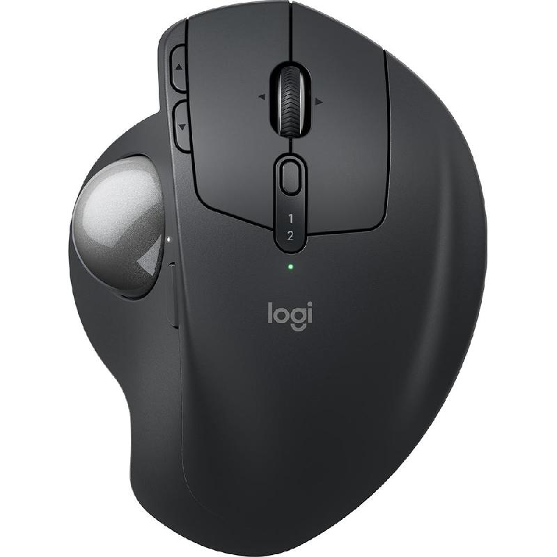Logitech MX ERGO S Track Ball, Bluetooth/Wireless, Optical, 512-2048 dpi, Graphite