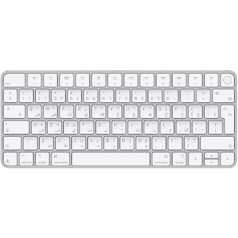 Apple Magic Keyboard with Touch ID for Mac Models with Apple Silicon Keyboard, Bluetooth, for MacBook Air 13 M1/MacBook Pro 13 M1/Mac mini M1/iMac M1, White