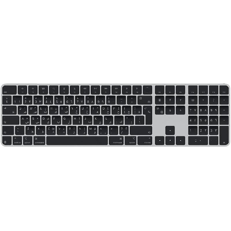 Apple Magic Keyboard with Touch ID and Numeric Keypad for Mac Models with Apple Silicon Keyboard, Bluetooth, for MacBook Air 13 M1/MacBook Pro 13 M1/Mac mini M1/iMac M1, Black