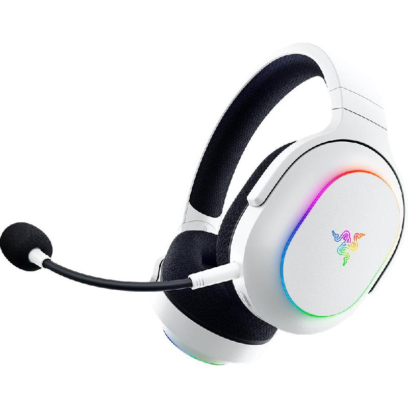 Razer Barracuda X Chroma Gaming Headset, Bluetooth/Wireless, USB-C, Unidirectional/Detachable Microphone, White