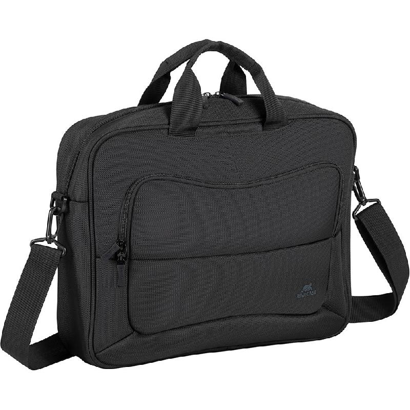 Rivacase ECO Top Loader Laptop Messenger Bag, for 13.3"/14" (Device), Black