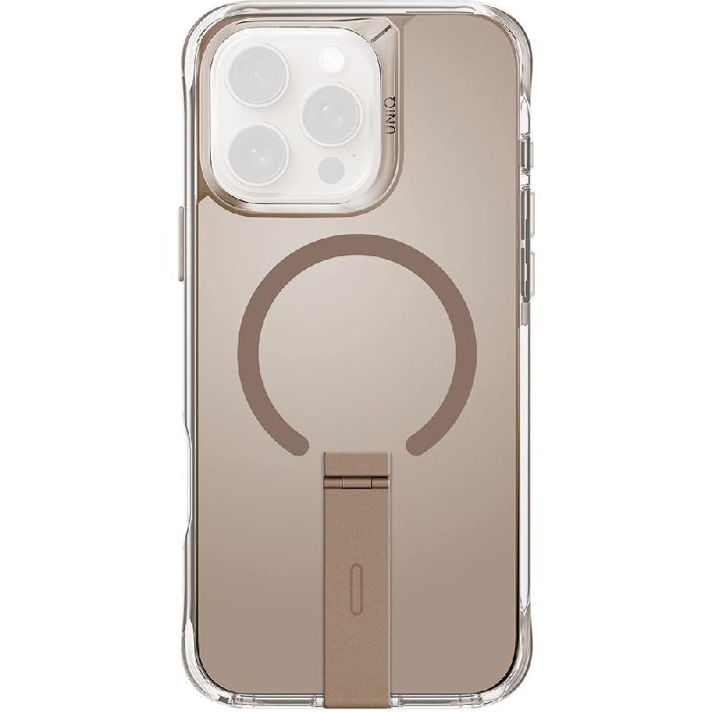 Uniq Eleva Back Cover Mobile Case with MagSafe, for iPhone 16 Pro Max, Taupe Gold — 2