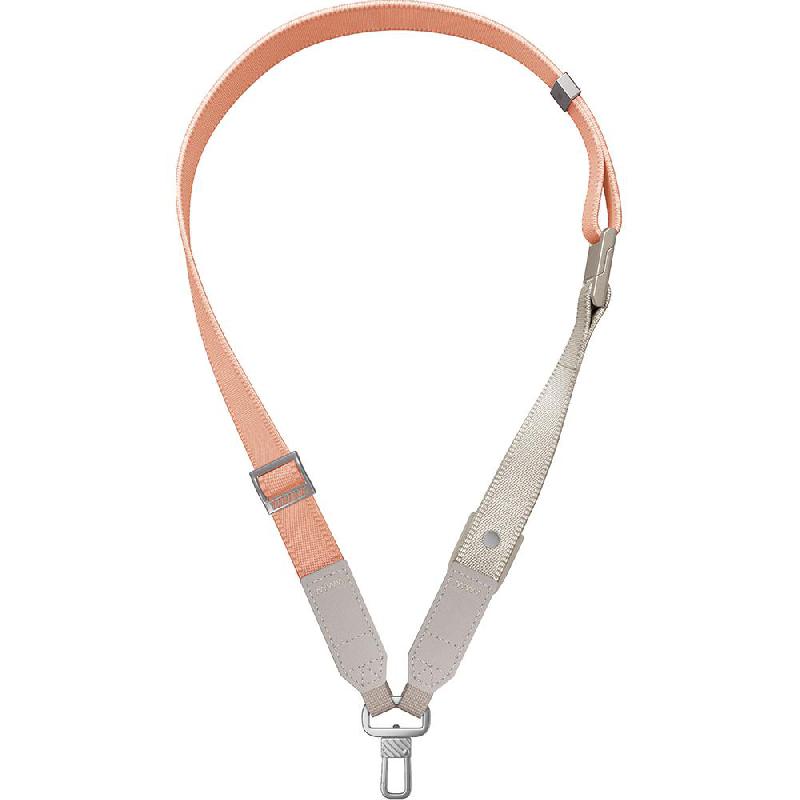 Uniq Vista Duo 2-in-1 Lanyard and Hand Strap Phone Lanyard, for Selected Smartphone, Peach/Beige
