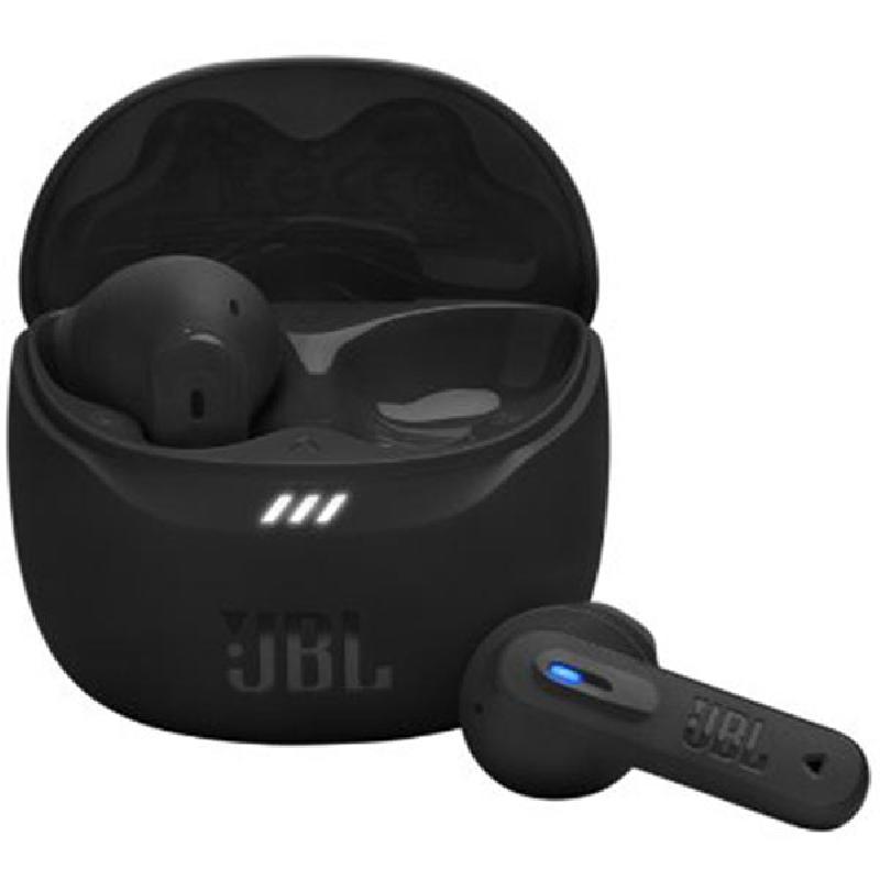 JBL Tune Flex 2 Earbuds, Adaptive Noise Cancelling, Bluetooth, USB-C (Charging), Built-in Microphone, Black