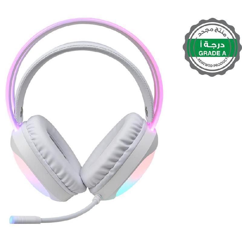 Renewed Grade A MARVO HG8959 Gaming Headset, Wired, 3.5 mm Connector/USB, Omnidirectional Microphone, White