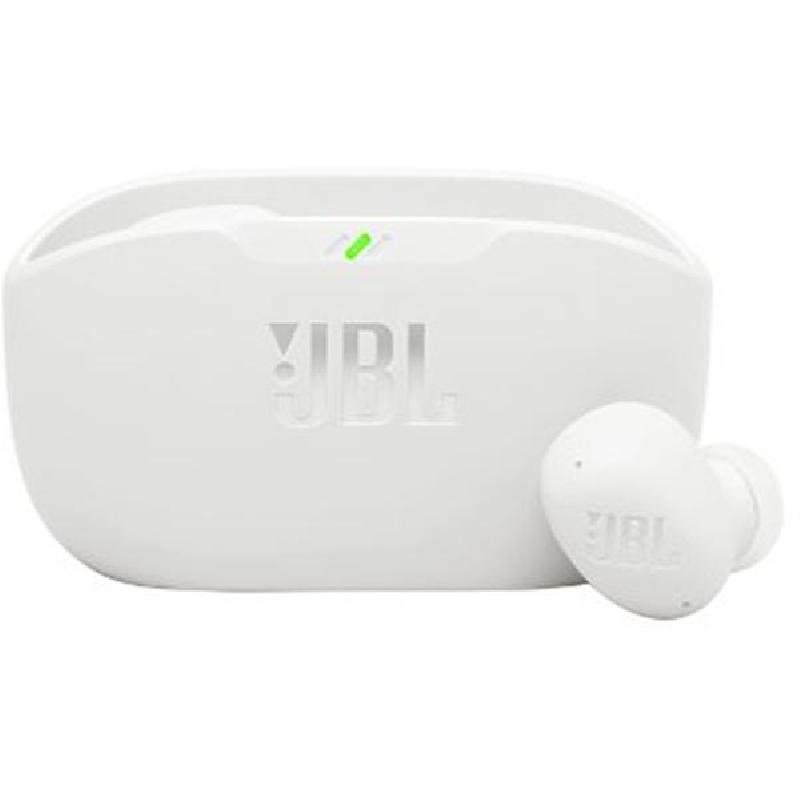 JBL Wave Buds 2 Earbuds, Active Noise Cancelling, Bluetooth, USB-C (Charging), Built-in Microphone, White