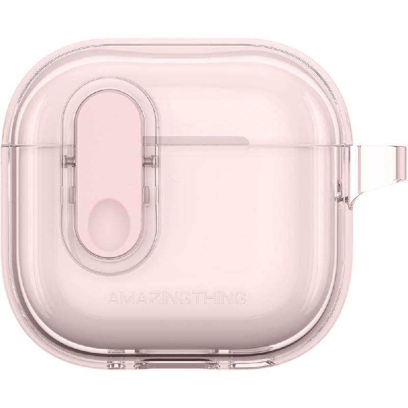 Amazing Thing MINIMAL Earbuds Case, for Apple AirPods 4, New Pink
