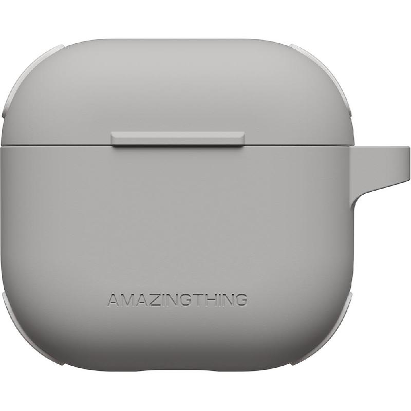 Amazing Thing Omni Case Earbuds Case, for Apple AirPods 4, Natural Grey