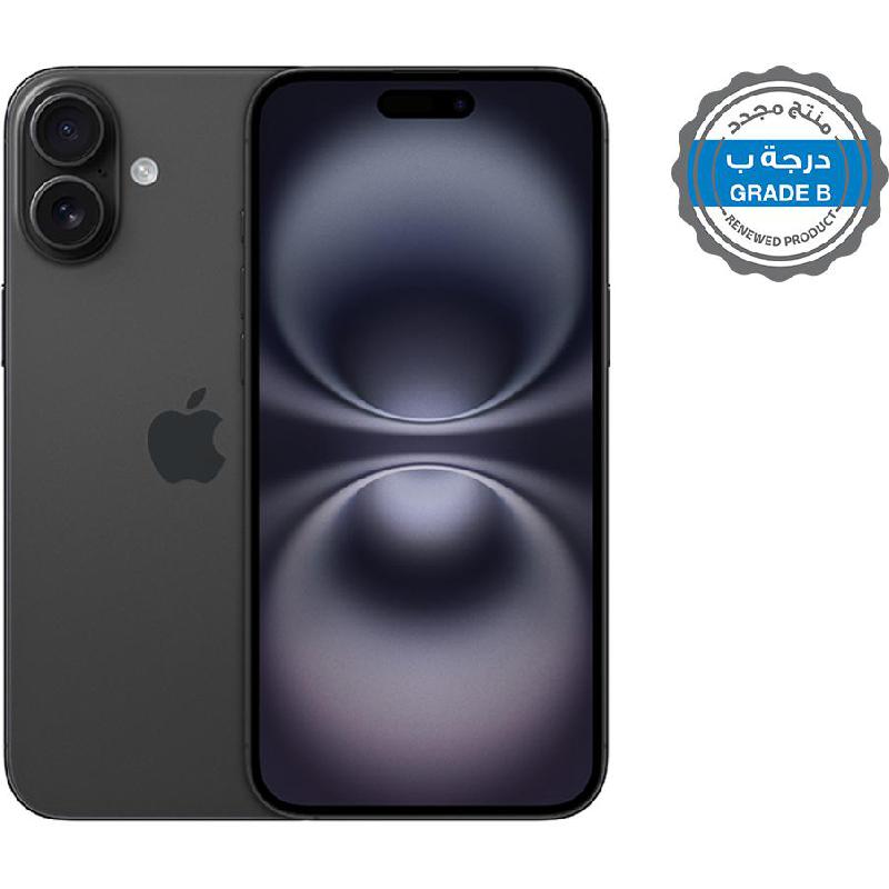 Renewed Grade B Apple iPhone 16 Plus, 256 GB, Black, 5G
