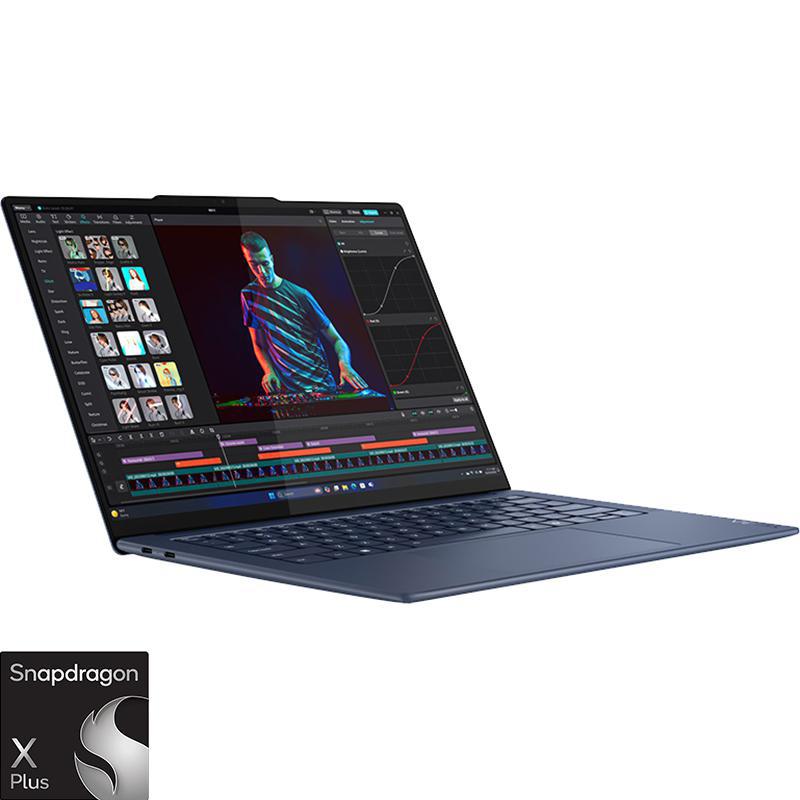 Lenovo Yoga Slim 7 Laptop, AI with CoPilot+, 14.5", Snapdragon X Plus, 16 GB RAM, 1 TB PCIe NVMe M.2 SSD, Windows 11 Home, Qualcomm Adreno