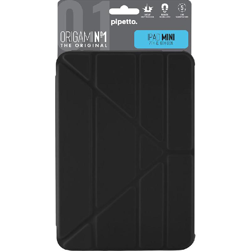 PIPETTO Origami No1 Original Folio Tablet Case, for iPad Mini (A17 Pro)/iPad Mini 6, Black