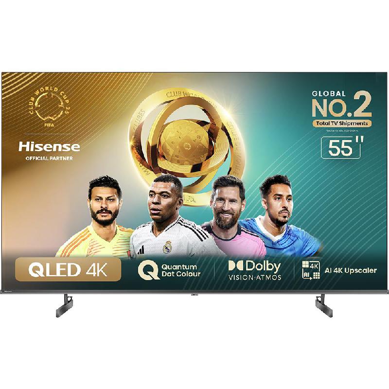 Hisense 55" Smart TV, 4K QLED, 60 Hz, Black, 55Q6N