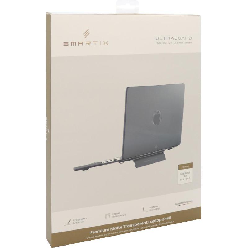 SMARTIX Top and Bottom Cover, Hardshell Case, for MacBook Air 13 M2/MacBook Air 13 M3, Black