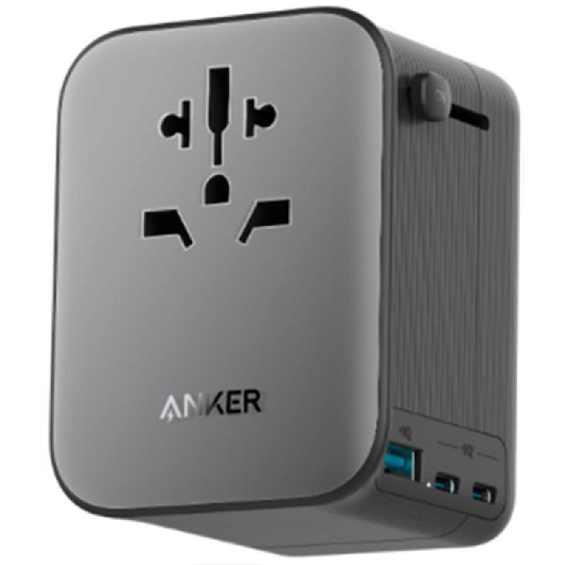Anker Travel Adapter 4-in-1 65W 3-Ports (2X USB-C/1X USB-A) Universal Power Adapter