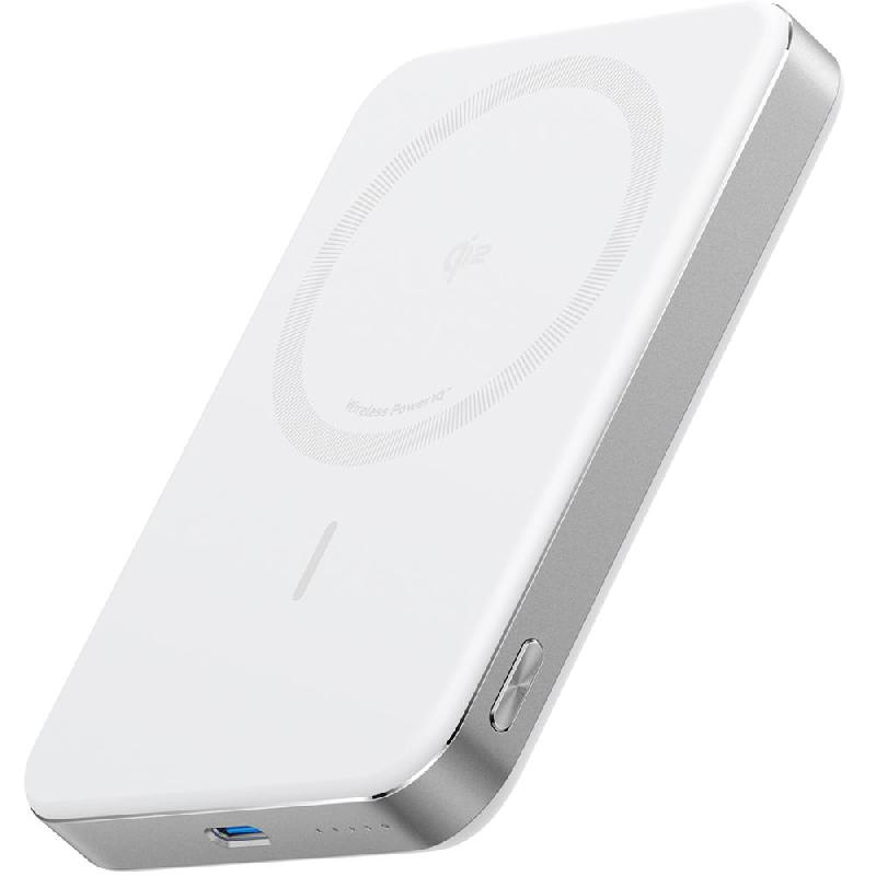 Anker MagGo Power Bank 10K Magnetic Wireless, Qi/PMA, 10000 mAh, Single USB-C, White