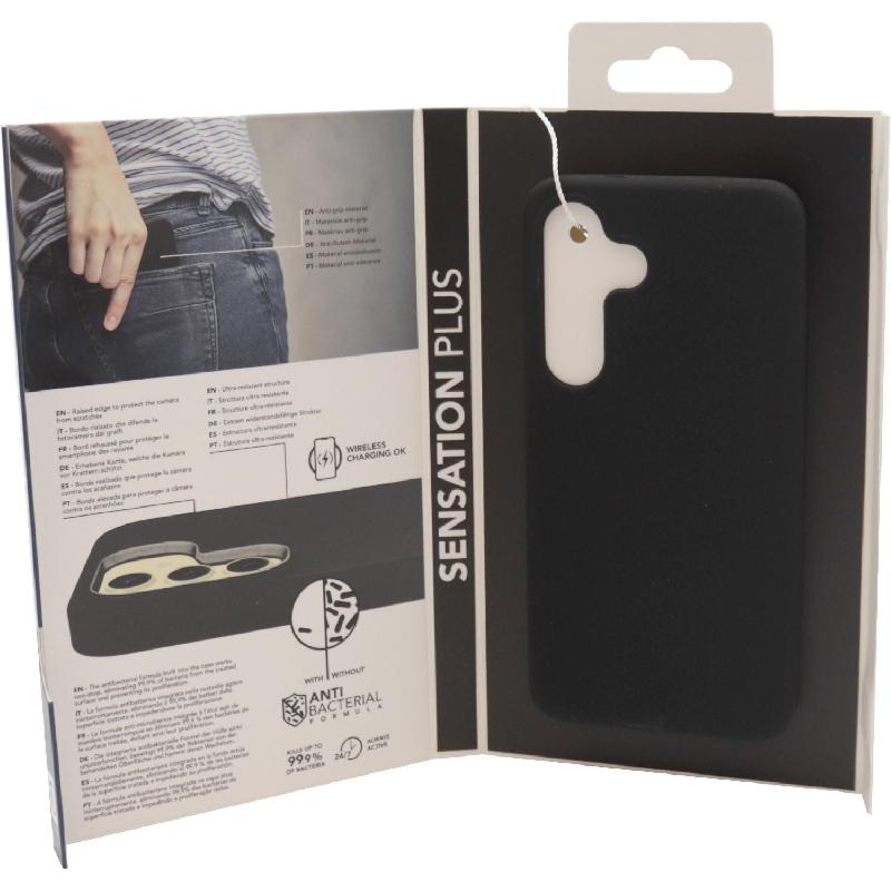 Cellularline Sensation Back Cover Mobile Case, for Samsung Galaxy S25, Black — 2